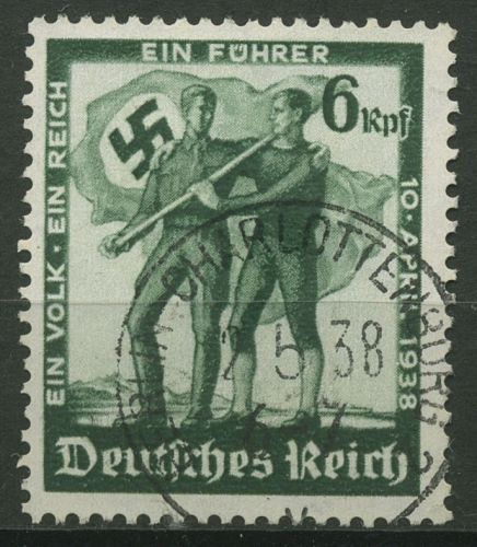 Deutsches Reich 1938 Volksabstimmung in Österreich 662 gestempelt