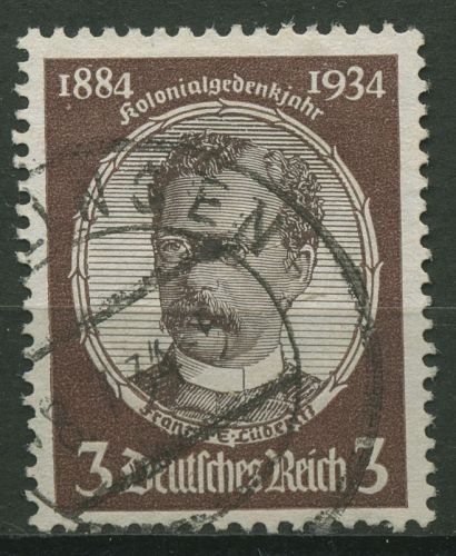 Deutsches Reich 1934 Kolonialforscher Franz A. E. Lüderitz 540 ya gestempelt