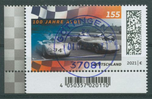 Bund 2021 Autobahn AVUS 3616 Ecke 3 mit TOP-Stempel (E4145)