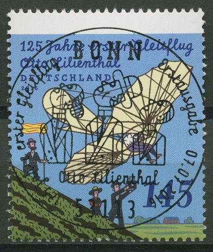 Bund 2016 Otto Lilienthal Rollenmarke mit rückseitiger Nr. 3254 R ESST BONN