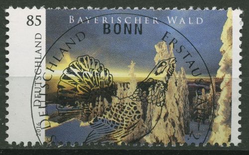 Bund 2016 Bayerischer Wald Rollenmarke mit rückseitiger Nr. 3203 R mit ESST BONN