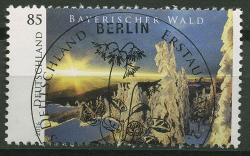 Bund 2016 Bayerischer Wald Rollenmarke mit rückseitiger Nr. 3203 R ESST BERLIN