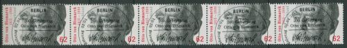 Bund 2015 Otto v. Bismarck Rollenmarke 5er-Streifen mit Nr. 3145 R mit ESST BERLIN