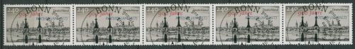 Bund 2015 900 Jahre Köthen Rollenmarke 5er-Streifen mit Nr. 3138 R mit ESST BONN