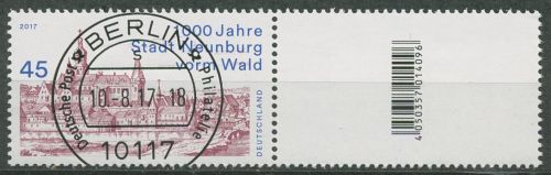 Bund 2017 Neunburg vorm Wald Rollenmarke mit Nr., 3290 R S Zd 1 gestempelt