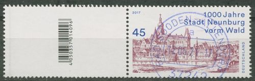 Bund 2017 Neunburg vorm Wald Rollenmarke ohne Nr., 3290 R S Zd 3 gestempelt