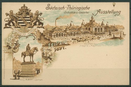 Dt. Reich 1897 Sächs.-Thüringische Ausstellung PP 9C13 /01 ungebraucht (X41440)