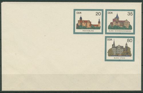 DDR 1985 Burgen der DDR Umschlag U 2 ungebraucht (X40991)