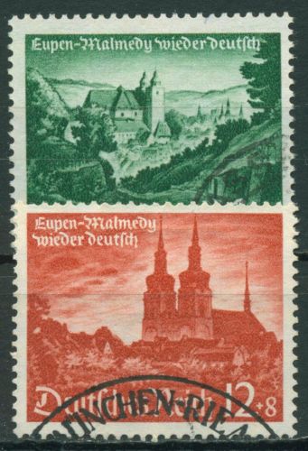 Deutsches Reich 1940 Wiedereingliederung Eupen und Malmedy 748/49 gestempelt