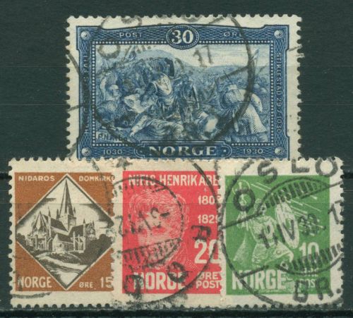Norwegen 1930 König Olaf II Gemälde 155/58 gestempelt