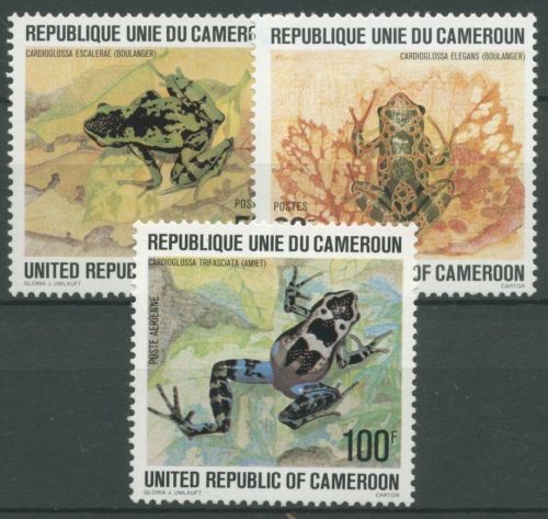 Kamerun 1978 Amphibien Frösche 877/79 postfrisch