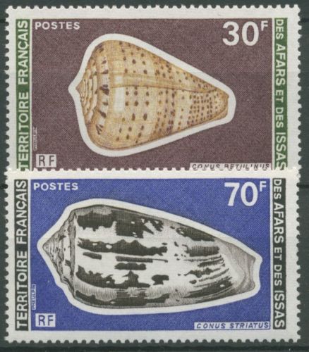 Afar und Issa 1977 Meeresschnecken 165/66 postfrisch