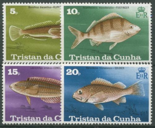 Tristan da Cunha 1978 Fische 245/48 postfrisch