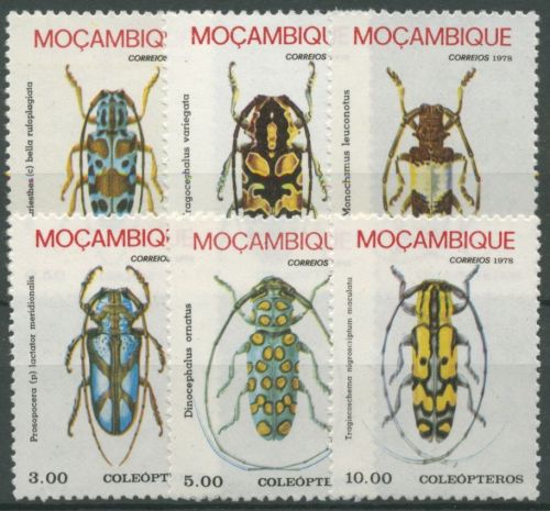 Mocambique 1978 Insekten Bockkäfer 642/47 postfrisch