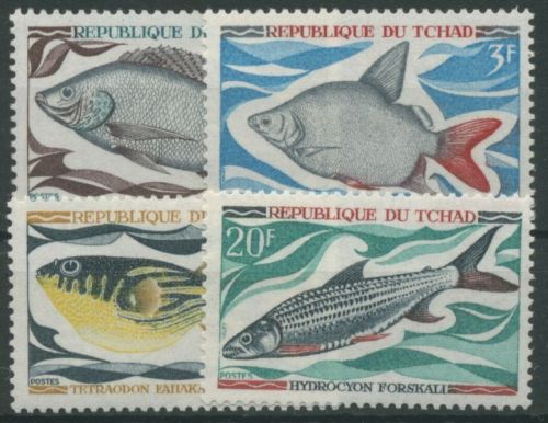 Tschad 1969 Einheimische Süßwasserfische Tilapia 282/85 postfrisch