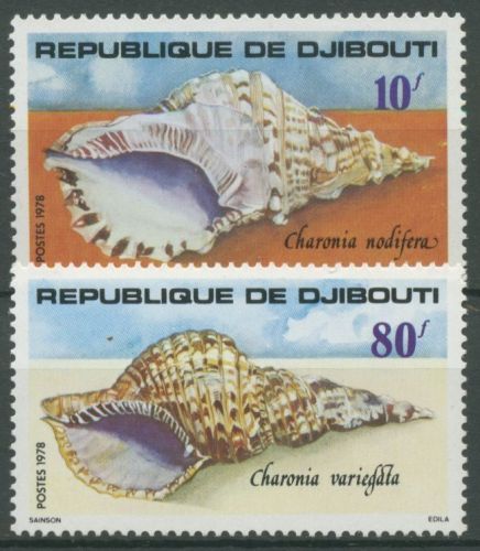 Dschibuti 1978 Meeresschnecken 229/30 postfrisch