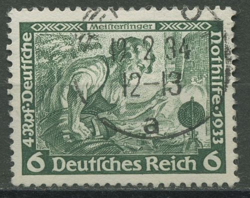Deutsches Reich 1933 Deutsche Nothilfe Wagner 502 A gestempelt