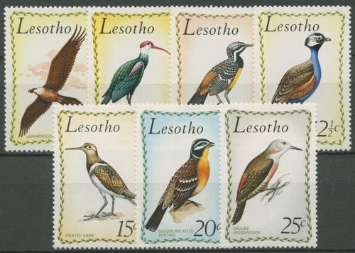 Lesotho 1971 Vögel Bartgeier Erdspecht Blautrappe 105/11 postfrisch