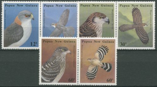 Papua Neuguinea 1985 Raubvögel Sperber Habicht Bussard 497/02 ZD postfrisch
