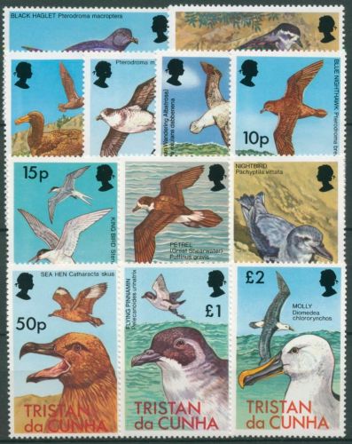 Tristan da Cunha 1977 Vögel Albatros Raubmöwe Seeschwalbe 222/33 postfrisch