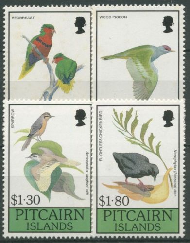 Pitcairn 1990 BIRDPEX Vögel Ralle Lori Fruchttaube 367/70 postfrisch