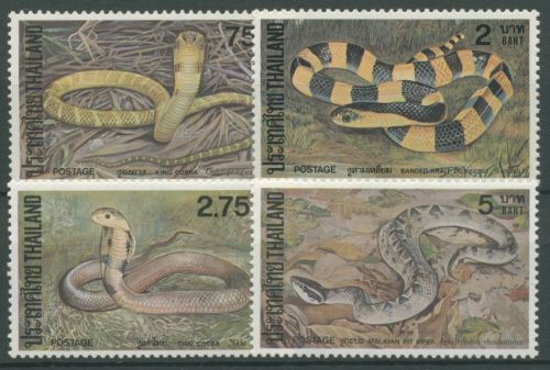 Thailand 1981 Reptilien Giftschlangen 989/92 postfrisch