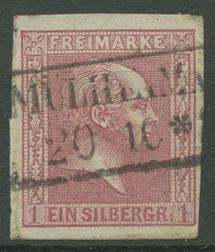 Preußen 1858 König Friedrich Wilhelm IV., 10 a gestempelt