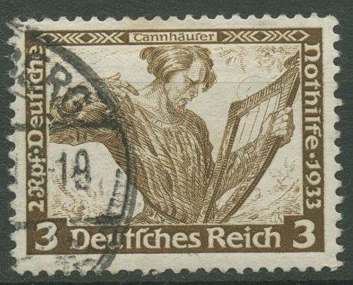 Deutsches Reich 1933 Deutsche Nothilfe Wagner 499 A gestempelt