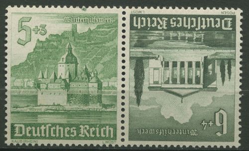 Deutsches Reich Zusammendrucke 1940 WHW Bauwerke K 38 postfrisch