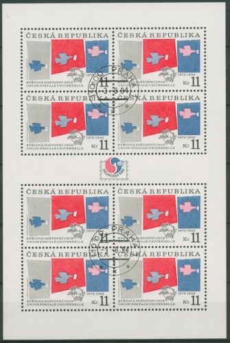 Tschechische Republik 1994 Weltpostverein UPU Brieftaube 48 K gestempelt(C66510)