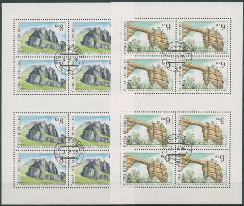 Tschechische Republik 1995 Gebirge Prebischtor 78/79 K gestempelt (C66512)
