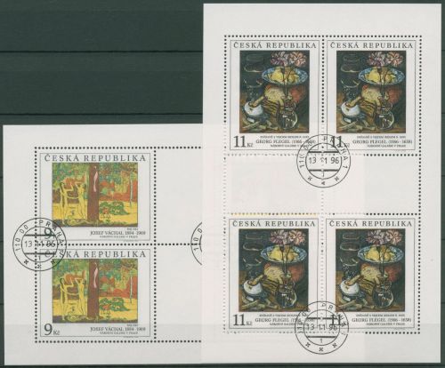 Tschechische Republik 1996 Kunst Gemälde 130/31 K gestempelt (C66517)