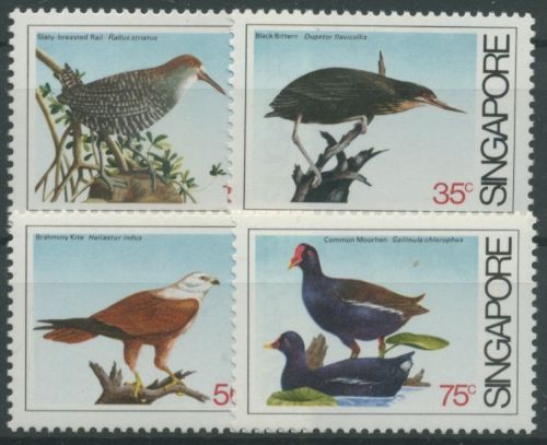 Singapur 1984 Vögel Dommel Weihe Teichhuhn 440/43 postfrisch