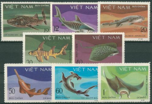 Vietnam 1980 Fische Walhai Rochen 1111/18 A ungebraucht o.G.