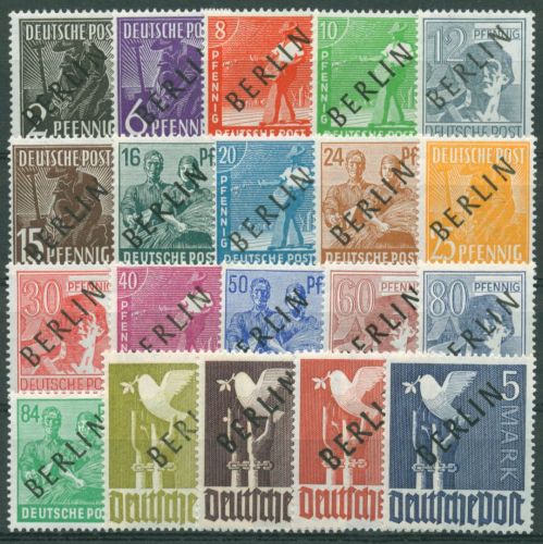 Berlin 1948 Schwarzaufdruck 1/20 postfrisch