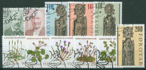 Färöer 1980 kompletter Jahrgang (48/58) gestempelt (G17801)