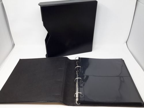 Post Ringbinder/Kass. schwarz mit 20 geteilten Blättern gebraucht (Z392)