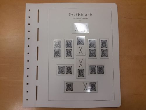 LEUCHTTURM Vordrucke Bund Zusammendrucke 1949/78 SF gebraucht (Z3513)
