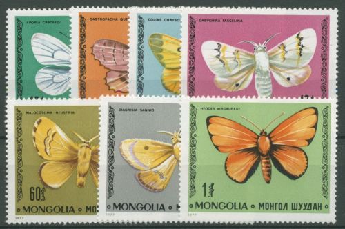 Mongolei 1977 Schmetterlinge Nachtfalter 1099/05 postfrisch