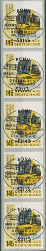 Bund 2018 Design Stadtbahn sk 3363 5er-Streifen mit Nr. und ESST BONN