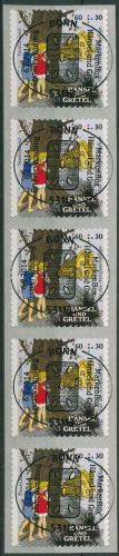 Bund 2014 Hänsel u. Gretel sk 3061 5er-Streifen mit Nr. und ESST BONN
