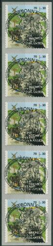 Bund 2017 Grimms Märchen sk 3287 5er-Streifen mit Nr. und ESST BONN