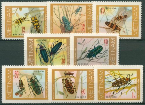 Vietnam 1977 Tiere Insekten Käfer Bockkäfer 910/17 A ungebraucht o.G.