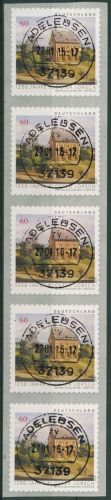 Bund 2014 Kloster Lorsch Rollenmarke sk 3055 5er-Streifen mit Nr. TOP-Stempel