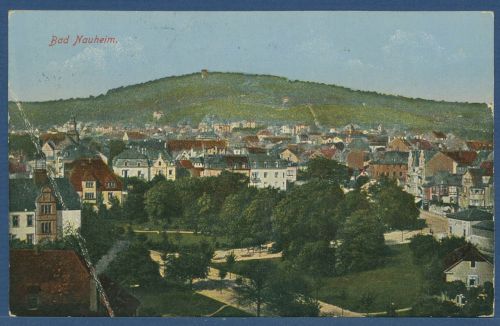 Bad Nauheim Wohngebiet, gelaufen 1927, Bug (AK5705)