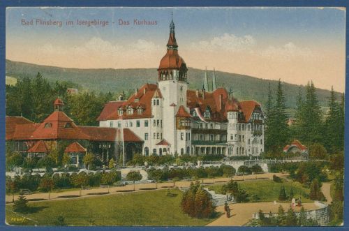 Bad Flinsberg Kurhaus Świeradów-Zdrój, gelaufen 1922 (AK5681)