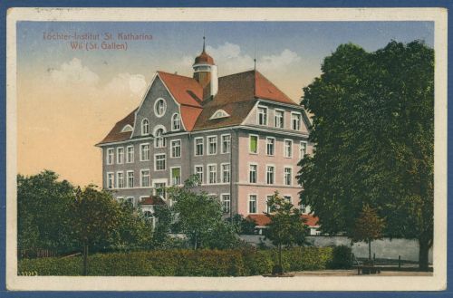 Töchter-Institut St. Katharina Wil St. Gallen, gelaufen 1919 (AK5574)