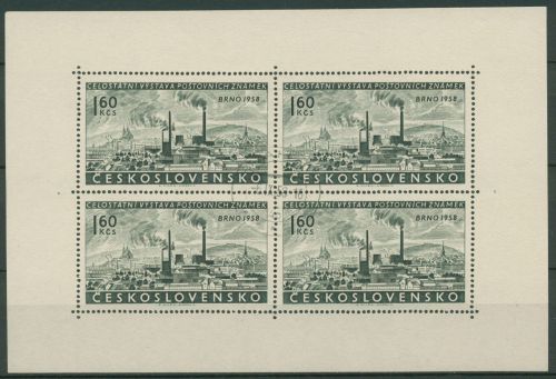 Tschechoslowakei 1958 Stadtansicht Brno 1100 K gestempelt (C62845)