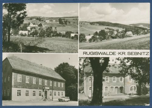 Rugiswalde Kreis Sebnitz Gaststätten Stiller Fritz, gelaufen ca. 1975 (AK5567)