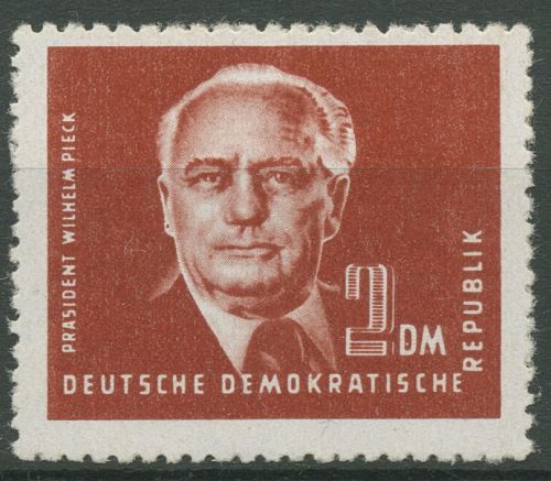 DDR 1952 Wilhelm Pieck mit X I Wasserzeichen 326 v X I postfrisch